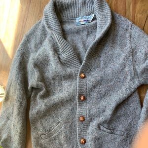Cozy grey sweater natural selection button down